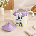 Bakery House Ceramic Teapot with Removable Lid